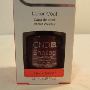 CND Shellac Brand Color Coat “Decadence” .25 oz